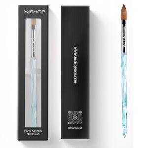 M Shop Professional Kolinsky Acrylic Nail Brush Size 12